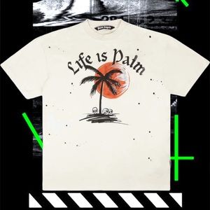 Palm Angels GD Sunset Palm Classic Tee (Off-White)